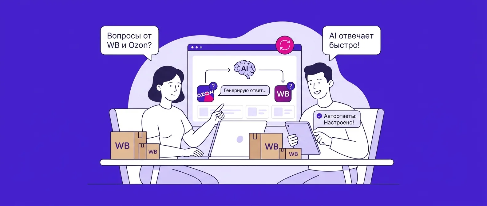 Как настроить автоответы на вопросы покупателей на Ozon и Wildberries в 2026 году