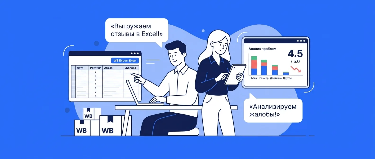 Как выгрузить отзывы с Wildberries в Excel в 2026 году