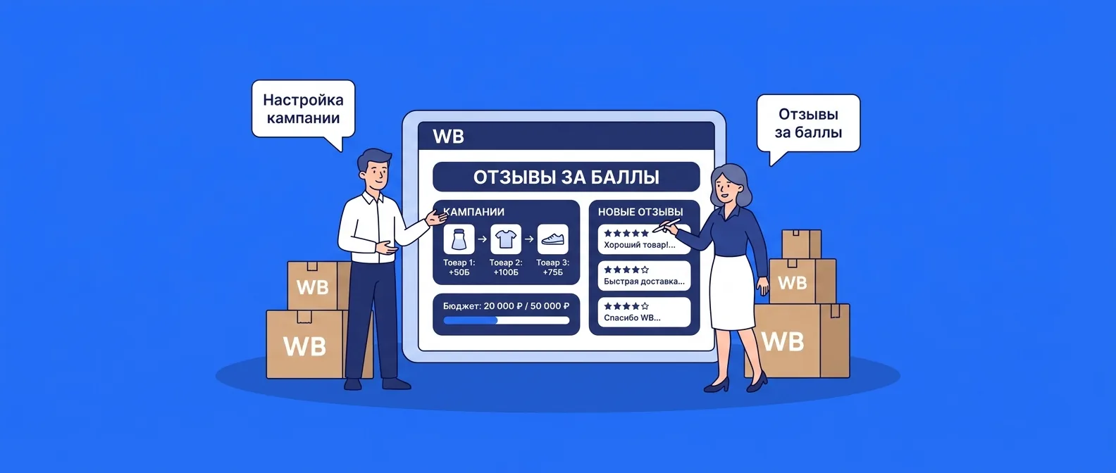 Отзывы за баллы на Wildberries в 2026 году: как настроить и рассчитать стоимость