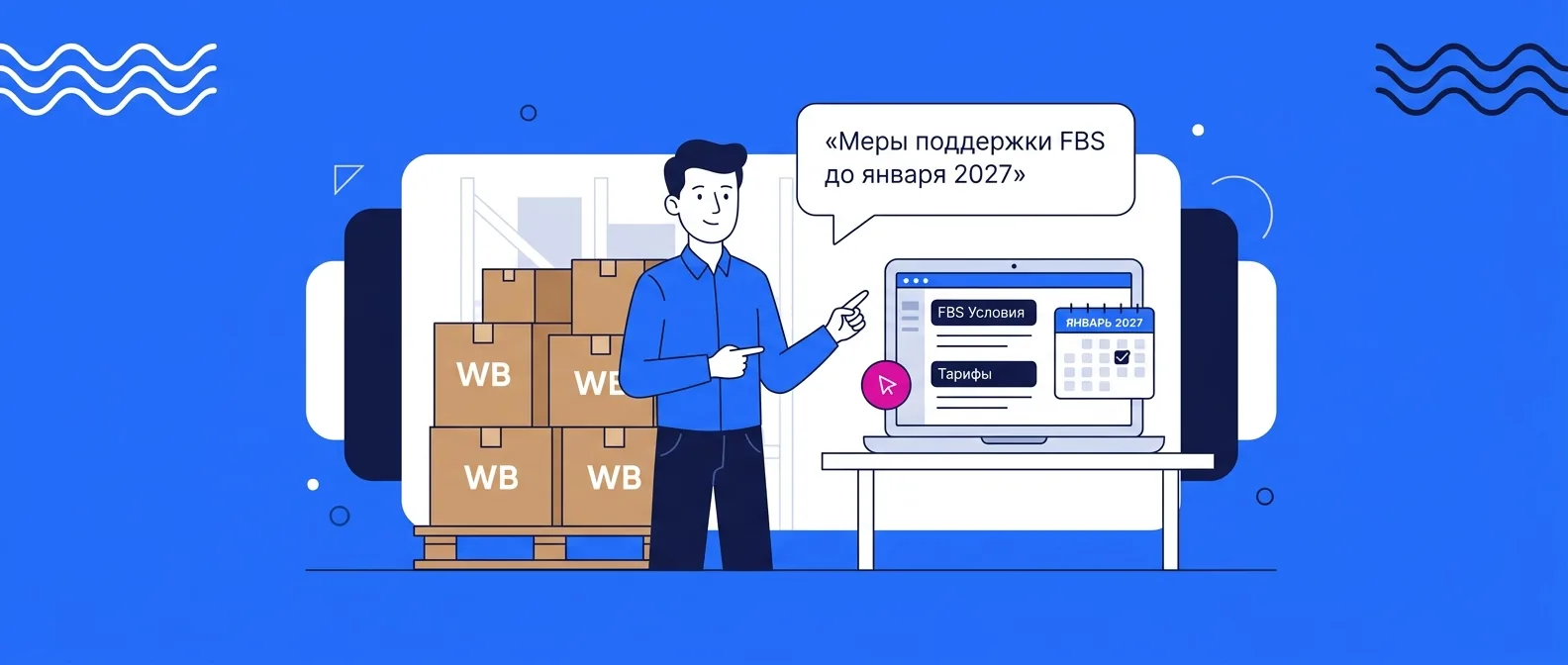 Меры поддержки продавцов FBS на Wildberries до конца января 2027 года